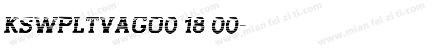 KSWPLTVAGO0 18 00字体转换